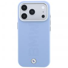 Husa BMW Sign Centered Deboss cu MagSafe compatibila cu iPhone 18 Pro / 17 Pro, Albastru