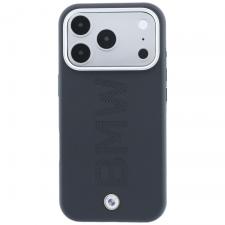 Husa BMW Sign Centered Deboss cu MagSafe compatibila cu iPhone 18 Pro / 17 Pro, Gri