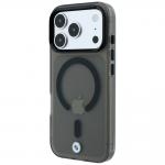 Husa BMW Sign Frosted IML Metal Logo cu MagSafe compatibila cu iPhone 18 Pro / 17 Pro, Negru 3 - lerato.ro