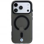 Husa BMW Sign Frosted IML Metal Logo cu MagSafe compatibila cu iPhone 18 Pro / 17 Pro, Negru 2 - lerato.ro