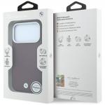 Husa BMW Sign Inclined Deboss Letters cu MagSafe compatibila cu iPhone 18 Pro / 17 Pro, Burgundy 9 - lerato.ro