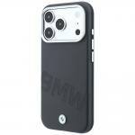 Husa BMW Sign Inclined Deboss Letters cu MagSafe compatibila cu iPhone 18 Pro / 17 Pro, Gri 3 - lerato.ro