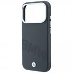 Husa BMW Sign Inclined Deboss Letters cu MagSafe compatibila cu iPhone 18 Pro / 17 Pro, Gri 7 - lerato.ro