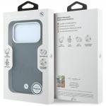 Husa BMW Sign Inclined Deboss Letters cu MagSafe compatibila cu iPhone 18 Pro / 17 Pro, Gri 9 - lerato.ro