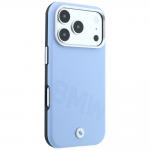 Husa BMW Sign Inclined Deboss Letters cu MagSafe compatibila cu iPhone 18 Pro / 17 Pro, Albastru 5 - lerato.ro