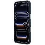 Husa BMW Sign Inclined Deboss Letters cu MagSafe compatibila cu iPhone 18 Pro / 17 Pro, Albastru 6 - lerato.ro