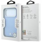Husa BMW Sign Inclined Deboss Letters cu MagSafe compatibila cu iPhone 18 Pro / 17 Pro, Albastru 9 - lerato.ro