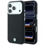 Husa BMW Sign Inclined Deboss Letters cu MagSafe compatibila cu iPhone 18 Pro / 17 Pro, Negru 4 - lerato.ro
