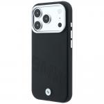 Husa BMW Sign Inclined Deboss Letters cu MagSafe compatibila cu iPhone 18 Pro / 17 Pro, Negru 3 - lerato.ro