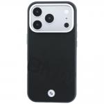 Husa BMW Sign Inclined Deboss Letters cu MagSafe compatibila cu iPhone 18 Pro / 17 Pro, Negru 2 - lerato.ro