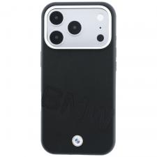 Huse si carcase iPhone 18 Pro, Husa BMW Sign Inclined Deboss Letters cu MagSafe compatibila cu iPhone 18 Pro / 17 Pro, Negru, lerato.ro