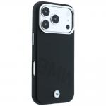 Husa BMW Sign Inclined Deboss Letters cu MagSafe compatibila cu iPhone 18 Pro / 17 Pro, Negru 5 - lerato.ro