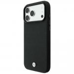 Husa BMW Kevlar Metal Logo cu MagSafe compatibila cu iPhone 18 Pro / 17 Pro, Negru 3 - lerato.ro