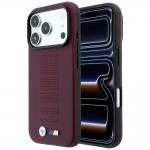Husa BMW M Blue Perfo Metal Logo cu MagSafe compatibila cu iPhone 18 Pro / 17 Pro, Burgundy 4 - lerato.ro