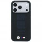 Husa BMW M Blue Perfo Metal Logo cu MagSafe compatibila cu iPhone 18 Pro / 17 Pro, Negru 2 - lerato.ro