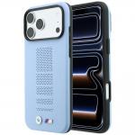 Husa BMW M Blue Perfo Metal Logo cu MagSafe compatibila cu iPhone 18 Pro / 17 Pro, Albastru 4 - lerato.ro
