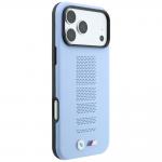 Husa BMW M Blue Perfo Metal Logo cu MagSafe compatibila cu iPhone 18 Pro / 17 Pro, Albastru 5 - lerato.ro