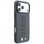 Husa BMW M Blue Perfo Metal Logo cu MagSafe compatibila cu iPhone 18 Pro / 17 Pro, Gri 5 - lerato.ro
