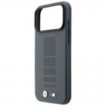 Husa BMW M Blue Perfo Metal Logo cu MagSafe compatibila cu iPhone 18 Pro / 17 Pro, Gri 7 - lerato.ro