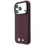 Husa BMW M Blue Perfo Metal Logo cu MagSafe compatibila cu iPhone 18 Pro Max / 17 Pro Max, Burgundy 3 - lerato.ro