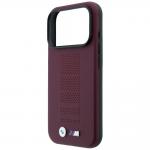Husa BMW M Blue Perfo Metal Logo cu MagSafe compatibila cu iPhone 18 Pro Max / 17 Pro Max, Burgundy 7 - lerato.ro