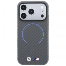 Huse si carcase iPhone 18 Pro, Husa BMW M Carbon Printed Ring cu MagSafe compatibila cu iPhone 18 Pro / 17 Pro, Gri, lerato.ro