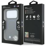 Husa BMW M Carbon Printed Ring cu MagSafe compatibila cu iPhone 18 Pro / 17 Pro, Gri 9 - lerato.ro