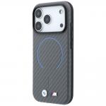 Husa BMW M Carbon Printed Ring cu MagSafe compatibila cu iPhone 18 Pro Max / 17 Pro Max, Gri 3 - lerato.ro