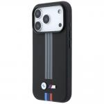 Husa BMW M Quadrille Kevlar Anthracite Tricolor Print Lines cu MagSafe compatibila cu iPhone 18 Pro Max / 17 Pro Max, Negru 3 - lerato.ro
