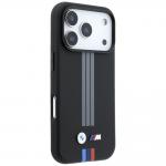 Husa BMW M Quadrille Kevlar Anthracite Tricolor Print Lines cu MagSafe compatibila cu iPhone 18 Pro Max / 17 Pro Max, Negru 5 - lerato.ro