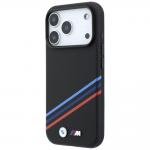 Husa BMW M Quadrille Kevlar Print Tricolor Lines Metal Logo cu MagSafe compatibila cu iPhone 18 Pro / 17 Pro, Negru 3 - lerato.ro