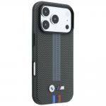 Husa BMW M Quadrille Kevlar Print Tricolor Lines cu MagSafe compatibila cu iPhone 18 Pro / 17 Pro, Gri 5 - lerato.ro