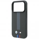 Husa BMW M Quadrille Kevlar Print Tricolor Lines cu MagSafe compatibila cu iPhone 18 Pro / 17 Pro, Gri 7 - lerato.ro