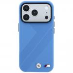 Husa BMW M Tire Track Metal Logo cu MagSafe compatibila cu iPhone 18 Pro Max / 17 Pro Max, Albastru 2 - lerato.ro