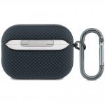 Carcasa BMW M Quilted Kevlar Metal Logo compatibila cu Apple AirPods Pro 3, Navy Blue 4 - lerato.ro