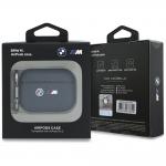 Carcasa BMW M Quilted Kevlar Metal Logo compatibila cu Apple AirPods Pro 3, Navy Blue 5 - lerato.ro