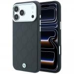 Husa BMW Sign Deboss Quilted Metal Logo cu MagSafe compatibila cu iPhone 18 Pro Max / 17 Pro Max, Anthracite 4 - lerato.ro