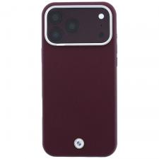 Husa BMW Sign Deboss Quilted Metal Logo cu MagSafe compatibila cu iPhone 18 Pro Max / 17 Pro Max, Burgundy