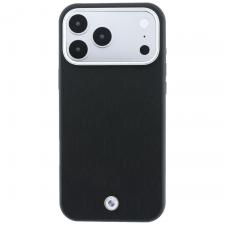 Husa BMW Sign Deboss Quilted Metal Logo cu MagSafe compatibila cu iPhone 18 Pro Max / 17 Pro Max, Negru