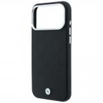 Husa BMW Sign Deboss Quilted Metal Logo cu MagSafe compatibila cu iPhone 18 Pro Max / 17 Pro Max, Negru 7 - lerato.ro