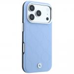 Husa BMW Sign Deboss Quilted Metal Logo cu MagSafe compatibila cu iPhone 18 Pro Max / 17 Pro Max, Albastru 5 - lerato.ro
