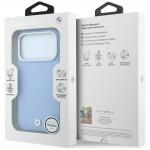 Husa BMW Sign Deboss Quilted Metal Logo cu MagSafe compatibila cu iPhone 18 Pro Max / 17 Pro Max, Albastru 9 - lerato.ro