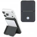 Portofel BMW Carbon Metal Logos, Compatibil MagSafe, Anthracite 4 - lerato.ro