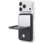 Portofel BMW Carbon Metal Logos, Compatibil MagSafe, Anthracite 3 - lerato.ro