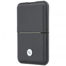 Portofel BMW Carbon Metal Logos, Compatibil MagSafe, Anthracite