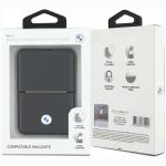 Portofel BMW Carbon Metal Logos, Compatibil MagSafe, Anthracite 7 - lerato.ro
