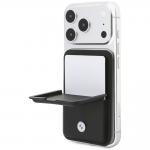 Portofel BMW Carbon Metal Logos, Compatibil MagSafe, Negru 3 - lerato.ro