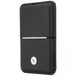Portofel BMW Carbon Metal Logos, Compatibil MagSafe, Negru 2 - lerato.ro