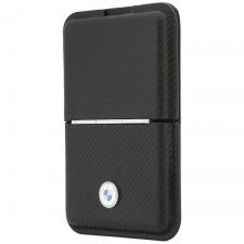 Portofel BMW Carbon Metal Logos, Compatibil MagSafe, Negru