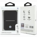 Portofel BMW Carbon Metal Logos, Compatibil MagSafe, Negru 7 - lerato.ro